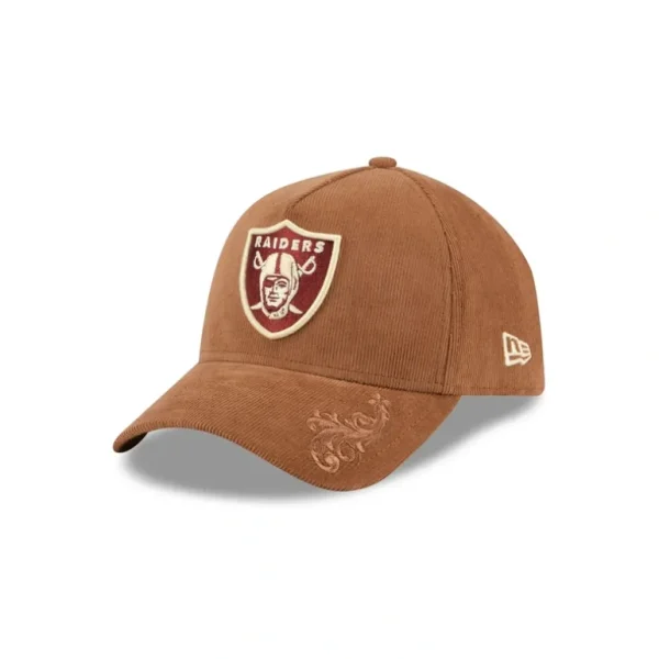 Outlet Las Vegas Raiders Ornamental Cord 9FORTY AFrame Snapback Hat - KTGCaps - Baseball caps for various teams, purchased online at a discount