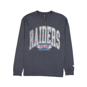 Shop Las Vegas Raiders Oversized Essentials Long Sleeve TShirt - KTGCaps - Baseball caps for various teams, purchased online at a discount