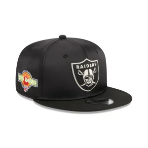 Best Sale Las Vegas Raiders Satin 9FIFTY Snapback Hat - KTGCaps - Baseball caps for various teams, purchased online at a discount