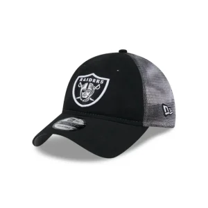 Online Las Vegas Raiders Slick 9TWENTY Trucker Hat - KTGCaps - Baseball caps for various teams, purchased online at a discount