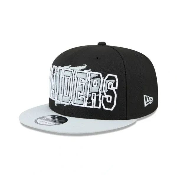 Outlet Las Vegas Raiders Splatter 9FIFTY Snapback Hat - KTGCaps - Baseball caps for various teams, purchased online at a discount