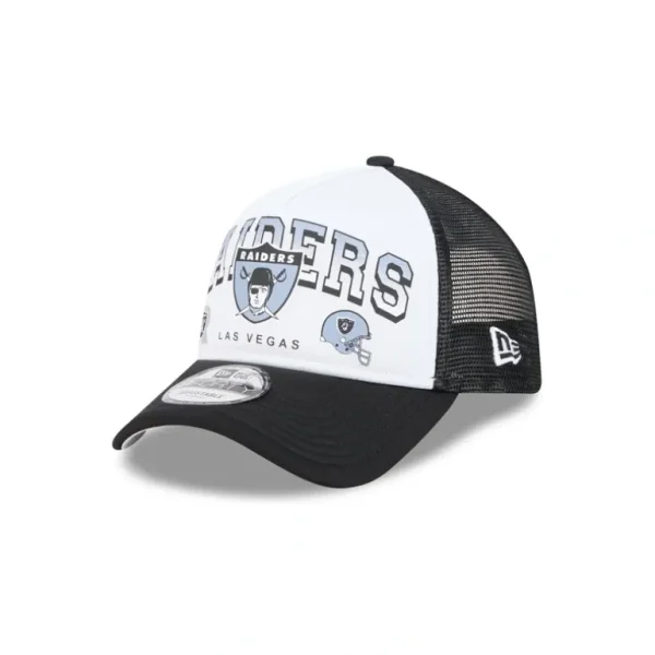 Hot Las Vegas Raiders Sport Classics 9FORTY AFrame Trucker Hat - KTGCaps - Baseball caps for various teams, purchased online at a discount