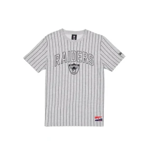 Shop Las Vegas Raiders Throwback Gray Pinstripe TShirt - KTGCaps - Baseball caps for various teams, purchased online at a discount