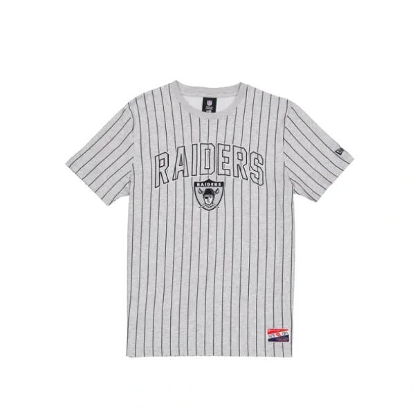 Shop Las Vegas Raiders Throwback Gray Pinstripe TShirt - KTGCaps - Baseball caps for various teams, purchased online at a discount