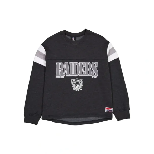 Clearance Las Vegas Raiders Throwback Womens Crewneck - KTGCaps - Baseball caps for various teams, purchased online at a discount