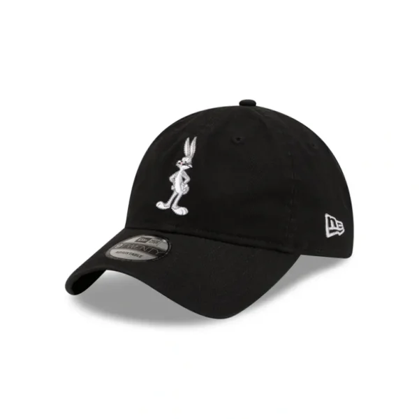 Sale Looney Tunes Bugs Bunny Black 9TWENTY Adjustable Hat - KTGCaps - Baseball caps for various teams, purchased online at a discount