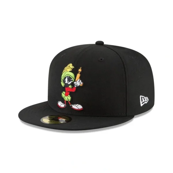 Hot Looney Tunes Marvin the Martian Black 59FIFTY Fitted Hat - KTGCaps - Baseball caps for various teams, purchased online at a discount
