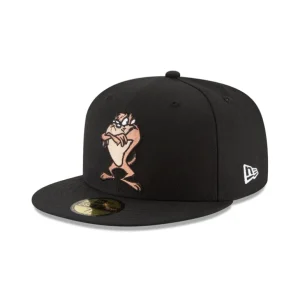 Shop Looney Tunes Taz Black 59FIFTY Fitted Hat - KTGCaps - Baseball caps for various teams, purchased online at a discount
