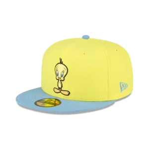 Best Looney Tunes Tweety Bird 59FIFTY Fitted Hat - KTGCaps - Baseball caps for various teams, purchased online at a discount