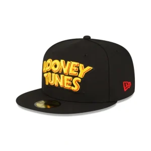 Sale Looney Tunes Wordmark 59FIFTY Fitted Hat - KTGCaps - Baseball caps for various teams, purchased online at a discount