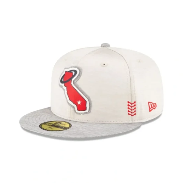 Best Sale Los Angeles Angels 2024 Clubhouse Stone 59FIFTY Fitted Hat - KTGCaps - Baseball caps for various teams, purchased online at a discount