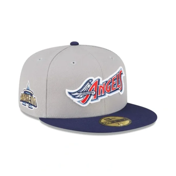 Outlet Los Angeles Angels Away 59FIFTY Fitted Hat - KTGCaps - Baseball caps for various teams, purchased online at a discount