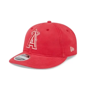 Store Los Angeles Angels Canvas Felt Retro Crown 9FIFTY Adjustable Hat - KTGCaps - Baseball caps for various teams, purchased online at a discount