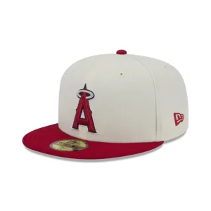 Sale Los Angeles Angels Chrome 59FIFTY Fitted Hat - KTGCaps - Baseball caps for various teams, purchased online at a discount