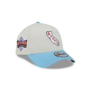 Hot Los Angeles Angels Chrome White 9FORTY AFrame Snapback Hat - KTGCaps - Baseball caps for various teams, purchased online at a discount
