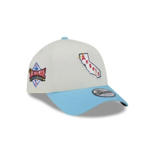 Hot Los Angeles Angels Chrome White 9FORTY AFrame Snapback Hat - KTGCaps - Baseball caps for various teams, purchased online at a discount