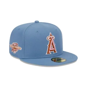 Hot Los Angeles Angels Color Pack Faded Blue 59FIFTY Fitted Hat - KTGCaps - Baseball caps for various teams, purchased online at a discount