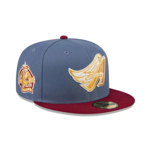 Store Los Angeles Angels Deep Blue 59FIFTY Fitted Hat - KTGCaps - Baseball caps for various teams, purchased online at a discount