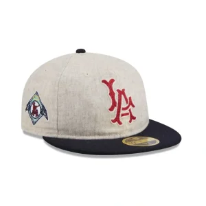 Caps* Los Angeles Angels Melton Wool Retro Crown 59FIFTY Fitted Hat - KTGCaps - Baseball caps for various teams, purchased online at a discount