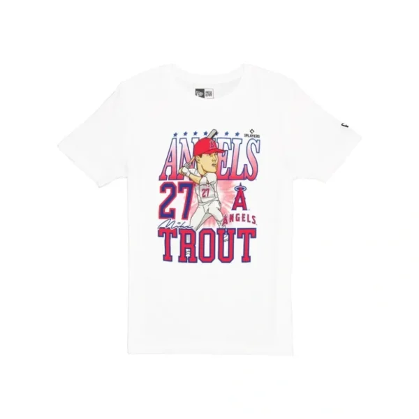 Caps* Los Angeles Angels Mike Trout Caricature TShirt - KTGCaps - Baseball caps for various teams, purchased online at a discount