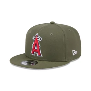 Caps* Los Angeles Angels Olive 9FIFTY Snapback Hat - KTGCaps - Baseball caps for various teams, purchased online at a discount