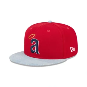 Caps* Los Angeles Angels Patch Denim 59FIFTY Fitted Hat - KTGCaps - Baseball caps for various teams, purchased online at a discount