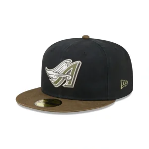 Caps* Los Angeles Angels Quilted Logo 59FIFTY Fitted Hat - KTGCaps - Baseball caps for various teams, purchased online at a discount
