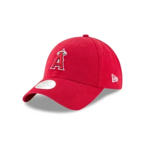 Caps* Los Angeles Angels Womens Core Classic Red 9TWENTY Adjustable Hat - KTGCaps - Baseball caps for various teams, purchased online at a discount