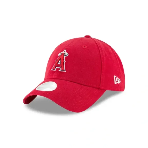 Caps* Los Angeles Angels Womens Core Classic Red 9TWENTY Adjustable Hat - KTGCaps - Baseball caps for various teams, purchased online at a discount