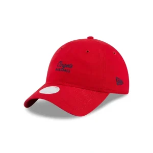 Caps* Los Angeles Angels Womens Throwback Red 9TWENTY Adjustable Hat - KTGCaps - Baseball caps for various teams, purchased online at a discount