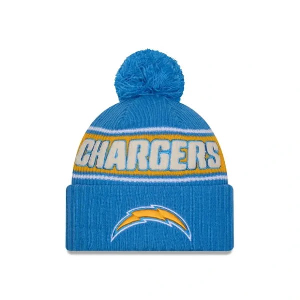 Caps* Los Angeles Chargers 2024 Cold Weather Sport Pom Knit Hat - KTGCaps - Baseball caps for various teams, purchased online at a discount