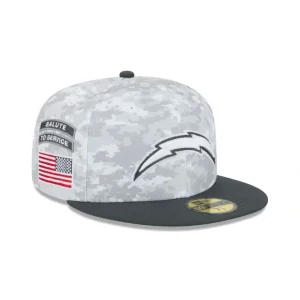 Caps* Los Angeles Chargers 2024 Salute to Service 59FIFTY Fitted Hat - KTGCaps - Baseball caps for various teams, purchased online at a discount
