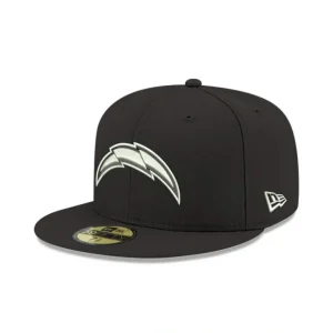 Caps* Los Angeles Chargers Black 59FIFTY Fitted Hat - KTGCaps - Baseball caps for various teams, purchased online at a discount