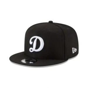 Caps* Los Angeles Dodgers Basic Black and White 9FIFTY Snapback Hat - KTGCaps - Baseball caps for various teams, purchased online at a discount
