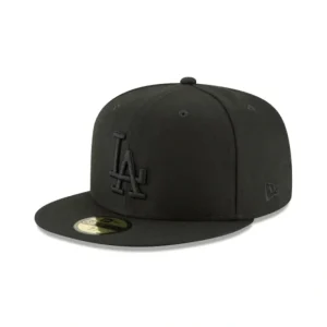 Caps* Los Angeles Dodgers Blackout Basic 59FIFTY Fitted Hat - KTGCaps - Baseball caps for various teams, purchased online at a discount