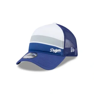 Caps* Los Angeles Dodgers Color Block 9FORTY AFrame Trucker Snapback Hat - KTGCaps - Baseball caps for various teams, purchased online at a discount