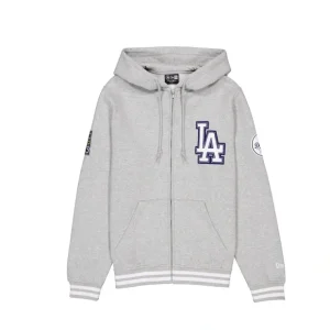 Caps* Los Angeles Dodgers Gray Logo Select FullZip Hoodie - KTGCaps - Baseball caps for various teams, purchased online at a discount