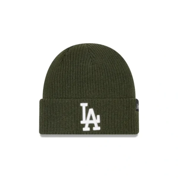 Caps* Los Angeles Dodgers Green Merino Wool Knit Beanie - KTGCaps - Baseball caps for various teams, purchased online at a discount