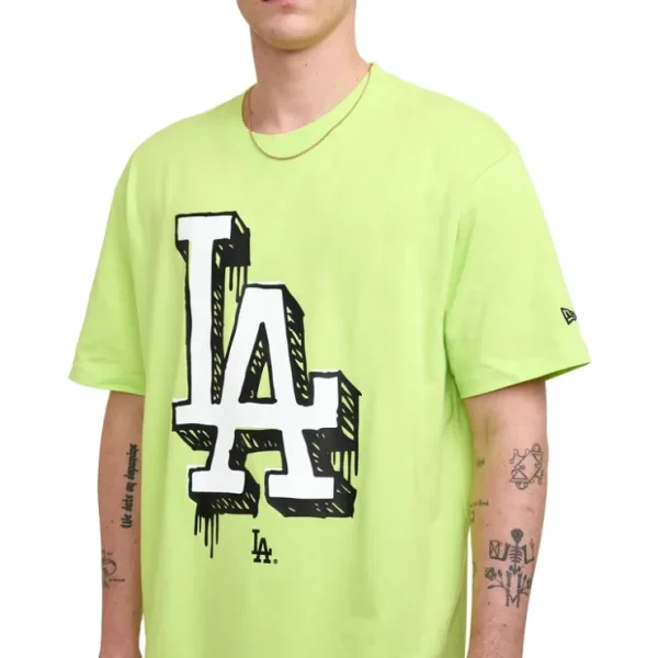 Caps* Los Angeles Dodgers Hi Vis Doodle TShirt - KTGCaps - Baseball caps for various teams, purchased online at a discount
