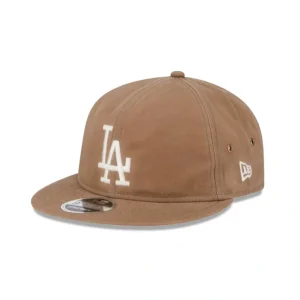 Caps* Los Angeles Dodgers Khaki Retro Crown 9FIFTY Adjustable Hat - KTGCaps - Baseball caps for various teams, purchased online at a discount