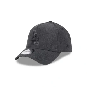 Caps* Los Angeles Dodgers Logo Essentials Black 9FORTY AFrame Snapback Hat - KTGCaps - Baseball caps for various teams, purchased online at a discount