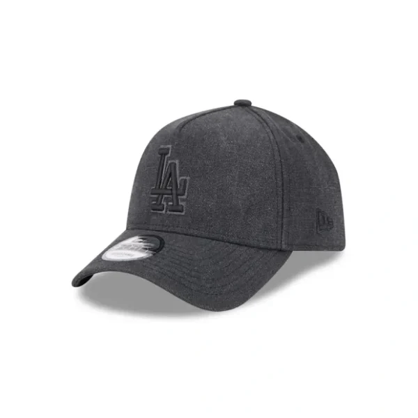 Caps* Los Angeles Dodgers Logo Essentials Black 9FORTY AFrame Snapback Hat - KTGCaps - Baseball caps for various teams, purchased online at a discount