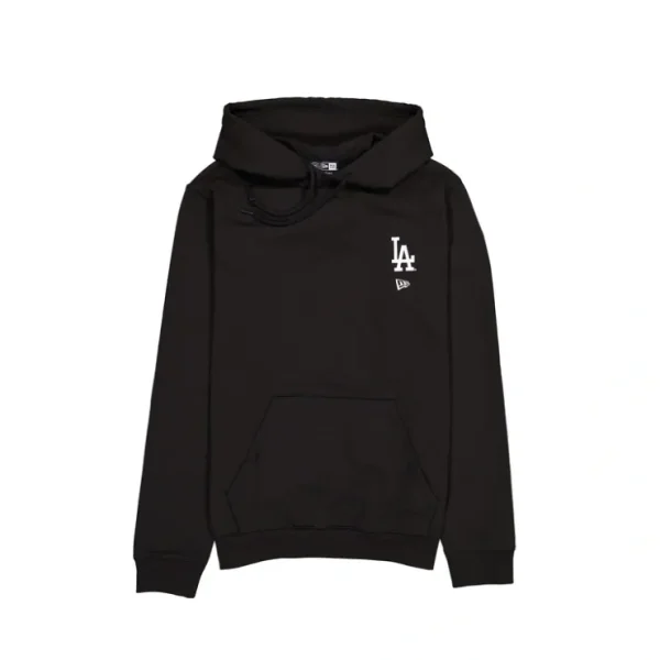 Caps* Los Angeles Dodgers Logo Essentials Black Hoodie - KTGCaps - Baseball caps for various teams, purchased online at a discount