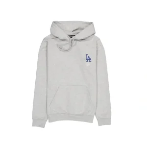 Caps* Los Angeles Dodgers Logo Essentials Gray Hoodie - KTGCaps - Baseball caps for various teams, purchased online at a discount
