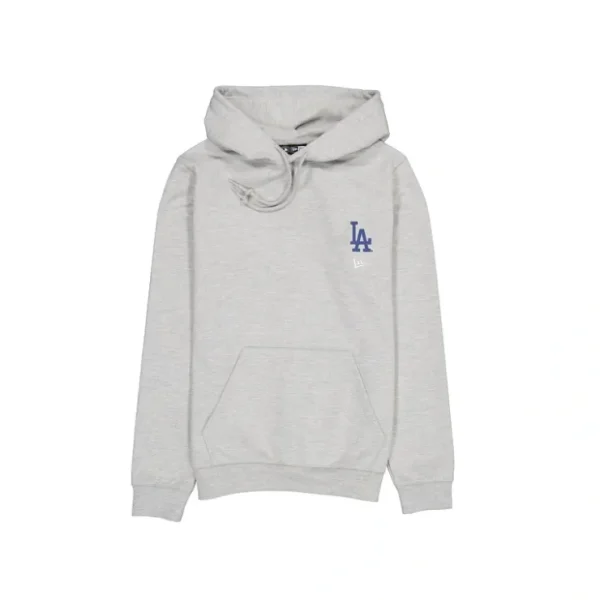 Caps* Los Angeles Dodgers Logo Essentials Gray Hoodie - KTGCaps - Baseball caps for various teams, purchased online at a discount