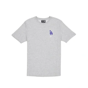 Caps* Los Angeles Dodgers Logo Essentials Gray TShirt - KTGCaps - Baseball caps for various teams, purchased online at a discount