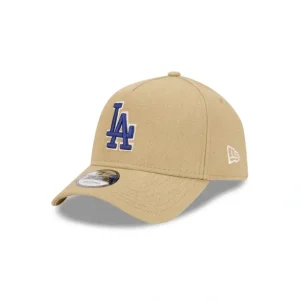 Caps* Los Angeles Dodgers Logo Essentials Khaki 9FORTY AFrame Snapback Hat - KTGCaps - Baseball caps for various teams, purchased online at a discount