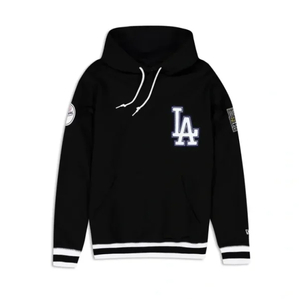 Caps* Los Angeles Dodgers Logo Select Color Flip Black Hoodie - KTGCaps - Baseball caps for various teams, purchased online at a discount