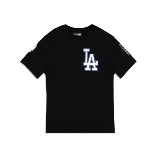Caps* Los Angeles Dodgers Logo Select Color Flip Black TShirt - KTGCaps - Baseball caps for various teams, purchased online at a discount