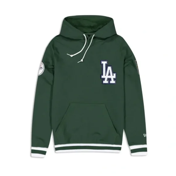 Caps* Los Angeles Dodgers Logo Select Color Flip Green Hoodie - KTGCaps - Baseball caps for various teams, purchased online at a discount